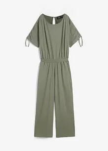 Jersey-Jumpsuit mit weitem Bein, bonprix