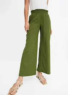 Jerseycrepe-Hose mit hohem Bund, bonprix