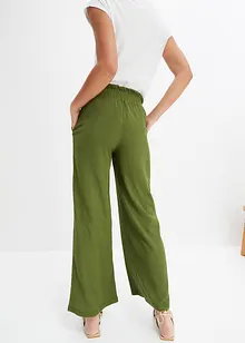 Jerseycrepe-Hose mit hohem Bund, bonprix