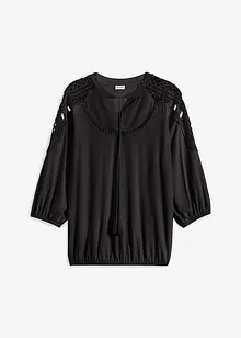 Oversize-Shirt mit Häkelspitze, BODYFLIRT