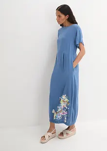 bedrucktes Maxikleid aus fließender Viskose, bonprix