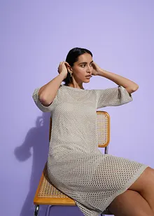 Strickkleid aus fließender Viskose, bonprix
