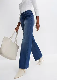 Wide-Leg-Jeans Mid Waist, bonprix