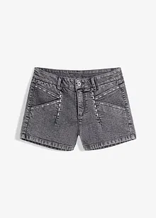 Jeans-Shorts mit Nietenbesatz, bonprix