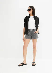 Jeans-Shorts mit Nietenbesatz, bonprix