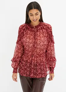 Chiffonbluse mit Rüschen, bonprix