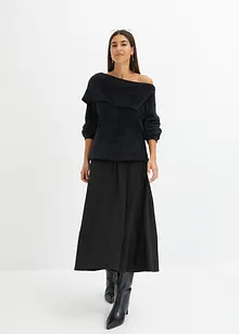 Asymmetrischer Off-Shoulder Pullover, bonprix