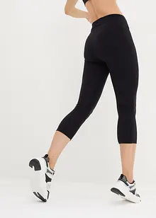 Ultrasofte Sport-Leggings mit seitlichen Taschen, Capri-Länge, bonprix