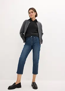 Capri-Jeans mit Ziersteppung, bonprix