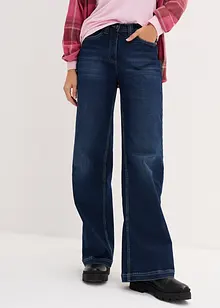 Wide-Leg-Jeans Mid Waist, bonprix