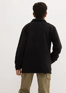 Jungen Fleecehemd-Sweatshirt mit Druckknöpfen, bonprix