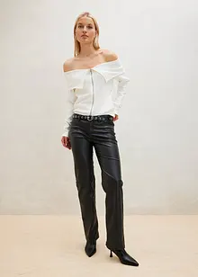 Off-Shoulder-Shirt mit Reißverschluss, bonprix