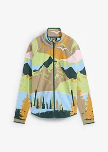 Fleecejacke mit Reißverschluss-Taschen, bonprix