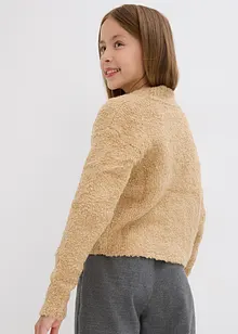 Mädchen Bouclé Strickjacke, bonprix