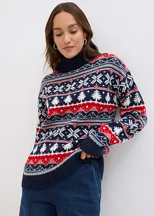 Weihnachtspullover mit Turtleneck, bonprix