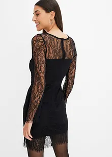 Spitzenkleid mit Transparenz, bonprix