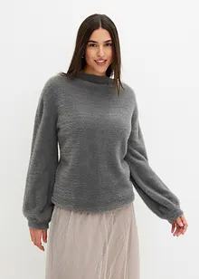 Oversize-Pullover mit tiefem Rückenausschnitt, bonprix