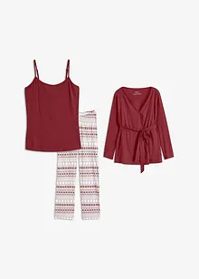 Pyjama mit Spaghetti-Top und Hausmantel (3tlg-Set), bonprix