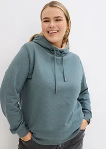 Kapuzensweatshirt aus Baumwoll-Mix und Teddy-Futter, bonprix