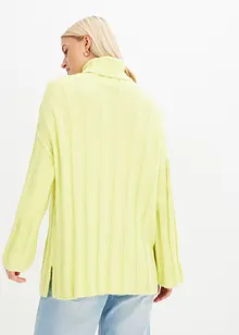 Gerippter Rollkragenpullover, bonprix