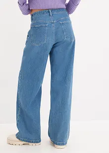 Wide-Leg-Jeans, Mid Waist, bonprix