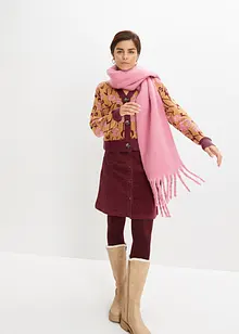 Geblümte Grobstrickjacke, bonprix