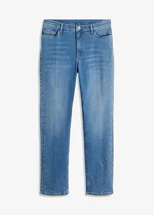 Straight-Jeans mit Strass-Applikation, bonprix