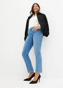 Straight-Jeans mit Strass-Applikation, bonprix