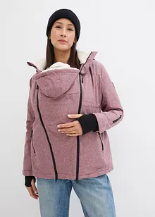 Kuschelige 3-in-1 Umstandsjacke und Tragejacke, bonprix