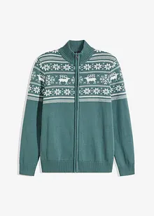 Norweger Strickjacke aus reiner Baumwolle, bonprix