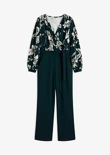 Jersey-Jumpsuit mit Wickeloptik, bonprix