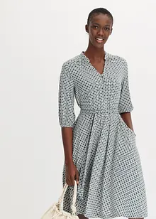 Jersey-Blusenkleid mit Bindeband (2.tlg-Set), bonprix