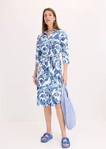 Hemdblusenkleid aus Baumwoll-Mix, bonprix
