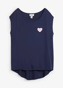 Vokuhila-Shirt aus fließendem Viskosemix, bonprix