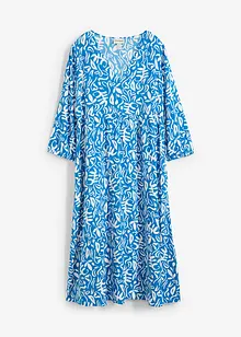Kleid in Midilänge aus fließender Viskose, bonprix