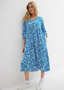 Kleid in Midilänge aus fließender Viskose, bonprix