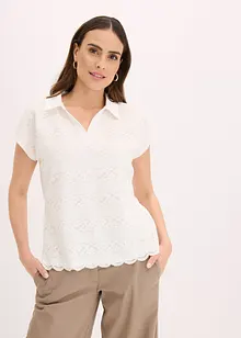 Poloshirt mit Spitze, bonprix
