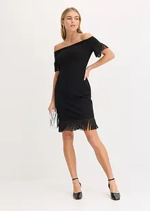 Jerseykleid mit Fransen, bonprix