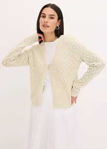Kurze Strickjacke mit Pailletten, bonprix