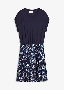 Jerseykleid mit bedrucktem Rock, bonprix
