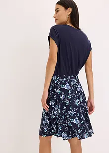 Jerseykleid mit bedrucktem Rock, bonprix