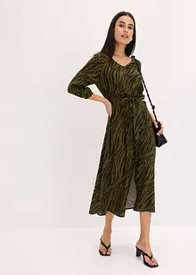 Midikleid aus fließender Viskose, bonprix