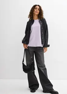 Lockeres Shirt mit Spitze, bonprix