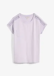 Lockeres Shirt mit Spitze, bonprix