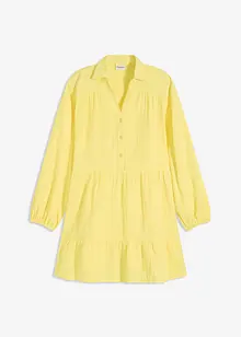 Kurzes Stufen-Kleid aus Musselin, bonprix