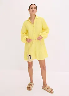 Kurzes Stufen-Kleid aus Musselin, bonprix