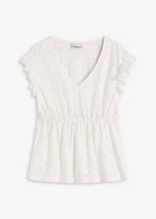 Shirt mit Lochstickerei, bonprix