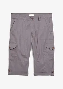 Regular Fit Cargo-Long-Bermuda mit Leinen, bonprix