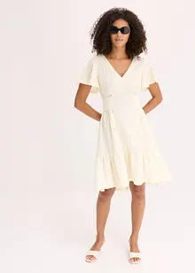 Jerseykleid aus leichtem Crêpe mit Flügelärmel, bonprix