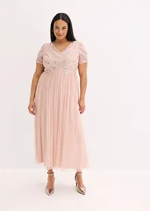 Maxikleid mit Paillettenstickerei, bonprix
